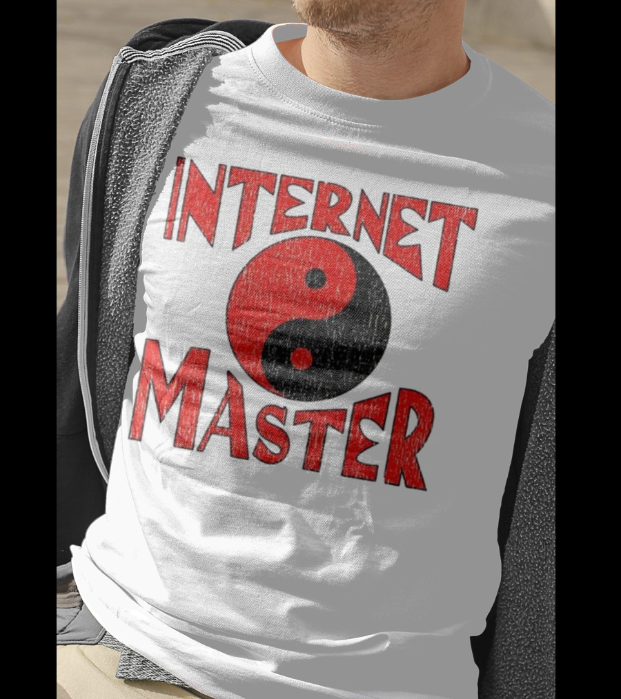 Internet Master Yin Yang Symbol Retro Design T-Shirt