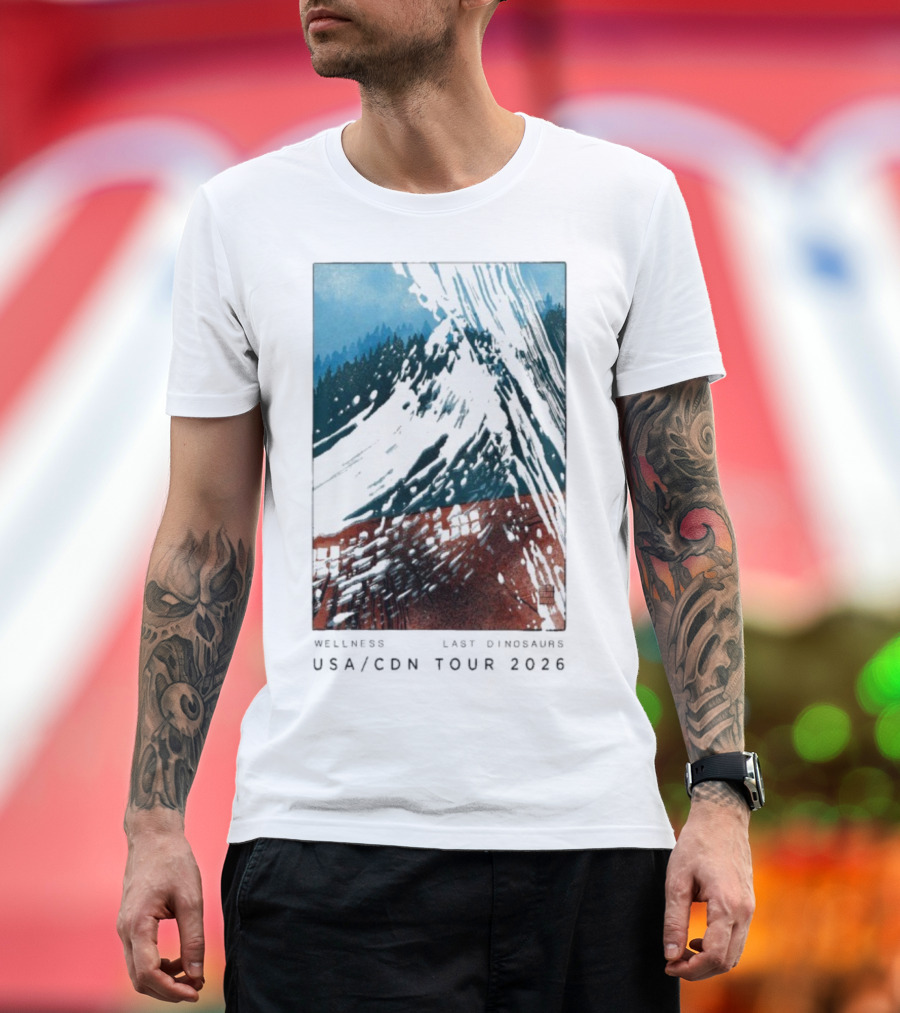 Wellness Last Dinosaurs USA CDN Tour 2026 T-Shirt