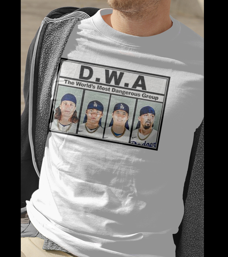 Los Angeles Dodgers D.W.A The World’s Most Dangerous Group T-Shirt