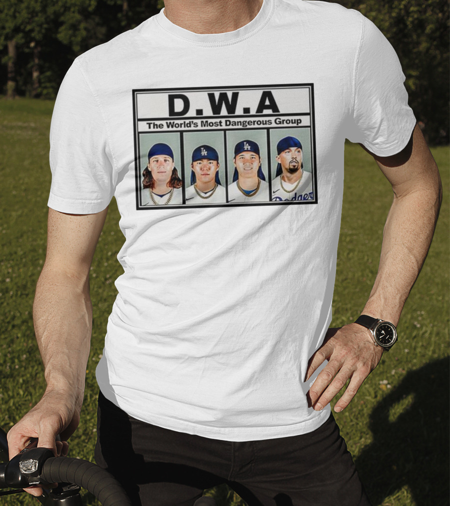 Los Angeles Dodgers D.W.A The World’s Most Dangerous Group T-Shirt