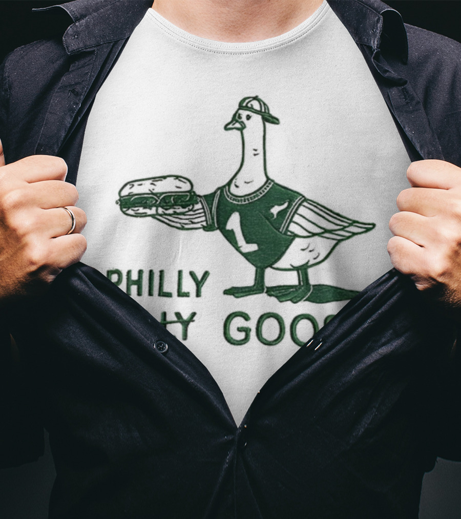Philly Silly Goose Philadelphia Phillies Eagles T-Shirt