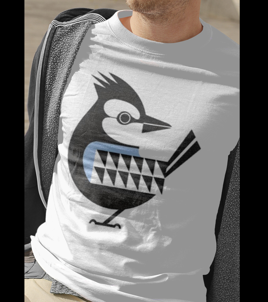 Toronto Blue Jays Retro Blue Bird Baseball Illustration T-Shirt