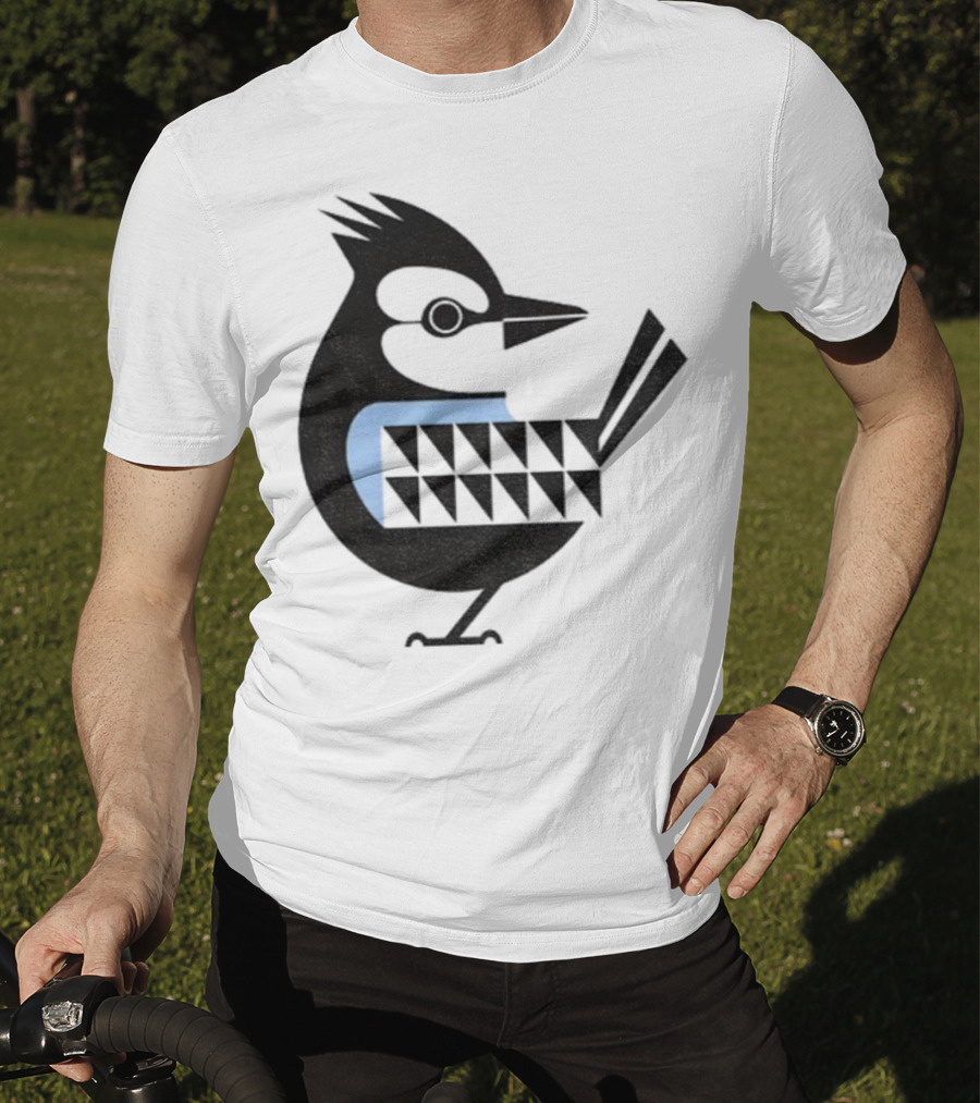 Toronto Blue Jays Retro Blue Bird Baseball Illustration T-Shirt