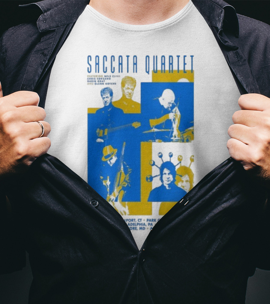 Saccata Quartet Tour December 2025 European Jazz Fusion Concert Dates T-Shirt