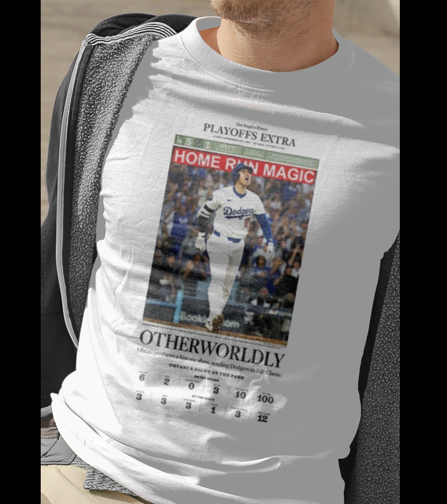Dodgers NLCS Playoff Extra Shohei Ohtani Home Run Magic 2025 Victory Highlights T-Shirt