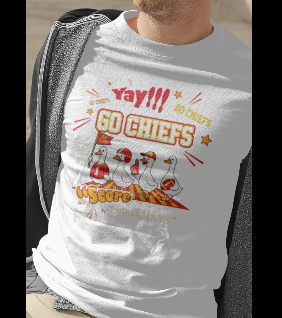 Yay Go Chiefs Score The Points Go Team Yay 2025 T-Shirt