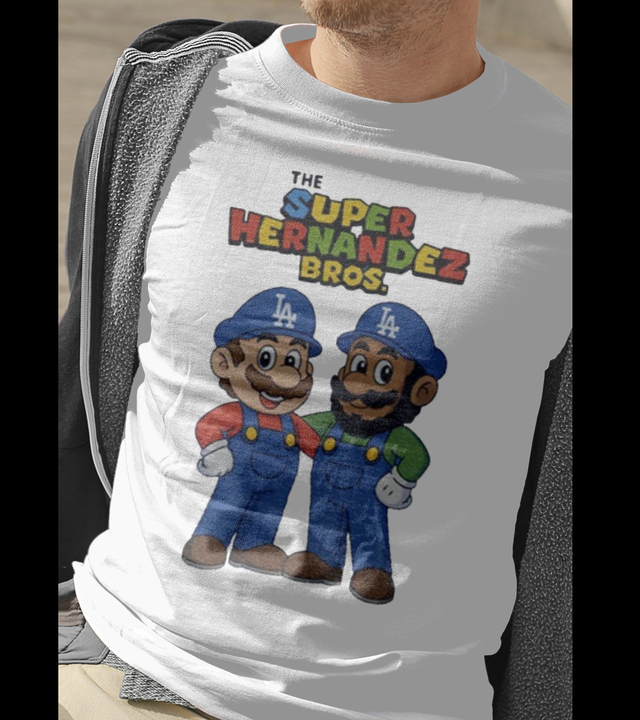 The Super Hernandez Bros LA Baseball Theme T-Shirt