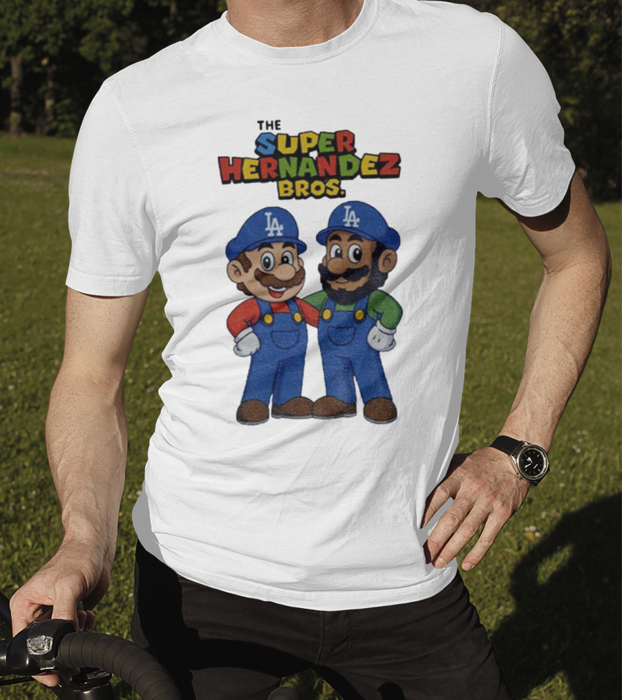The Super Hernandez Bros LA Baseball Theme T-Shirt