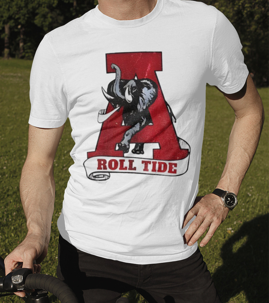 Vintage Roll Tide Alabama Crimson Tide Elephant Retro A T-Shirt