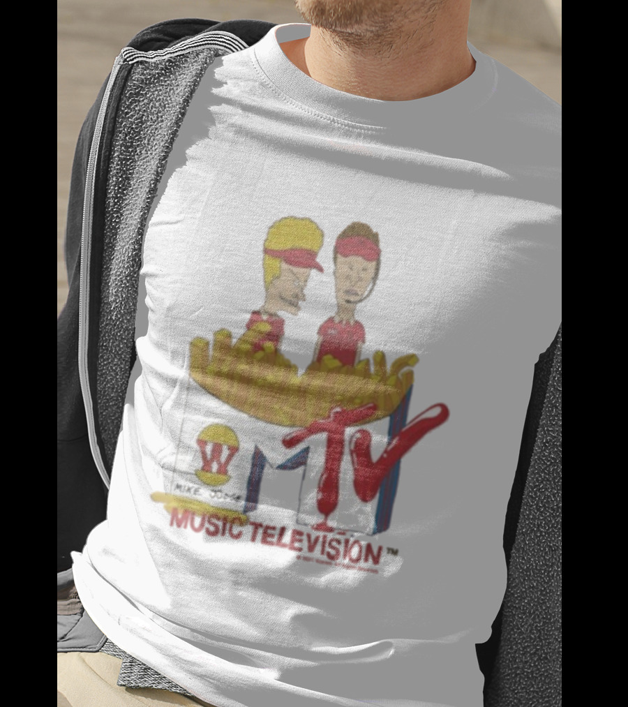 Beavis And Butt-Head MTV Mike Judge Burger World Music Television T-Shirt