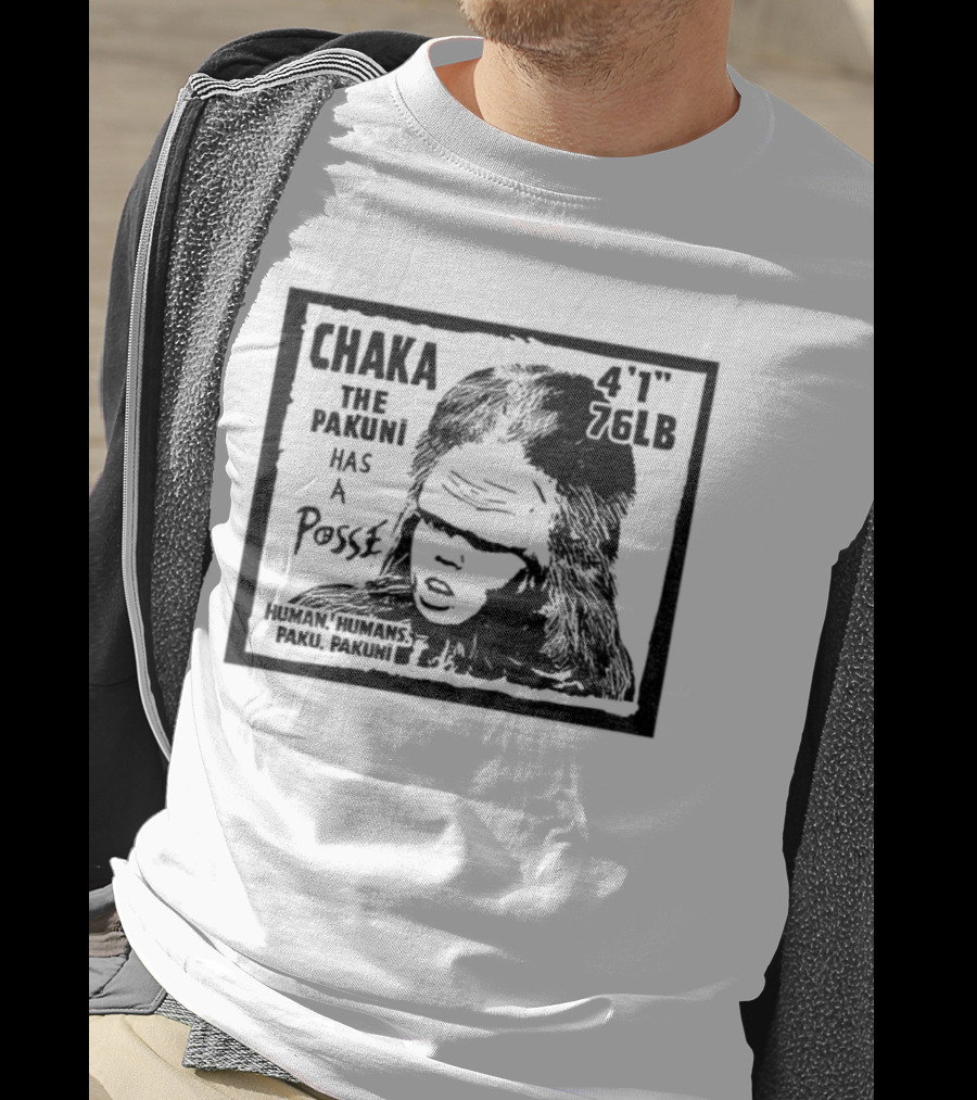 Chaka The Pakuni Has A Posse 4' 96lb Famous Pushead Style T-Shirt