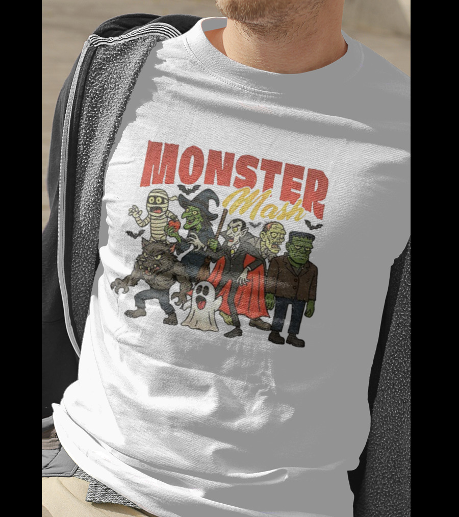 Monster Mash Vintage Horror Movie Vampire Monster Bash T-Shirt