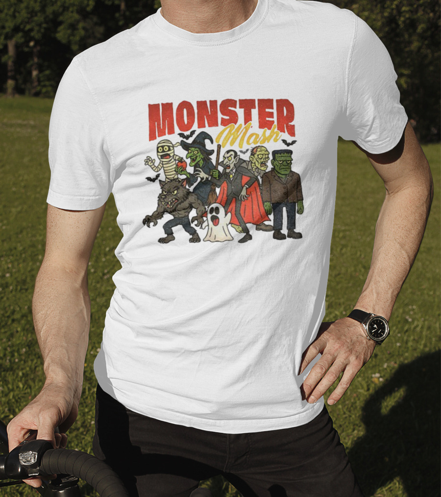 Monster Mash Vintage Horror Movie Vampire Monster Bash T-Shirt