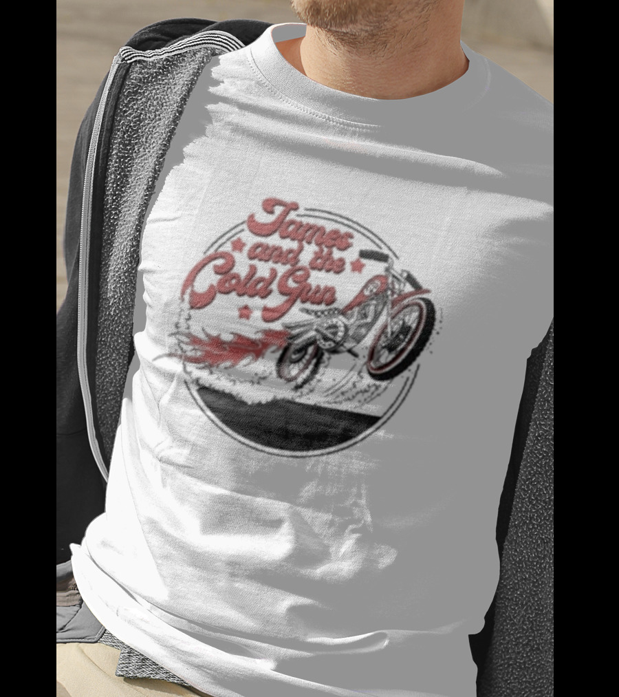 James And The Cold Gun Cut The Breaks Motor Bike T-Shirt