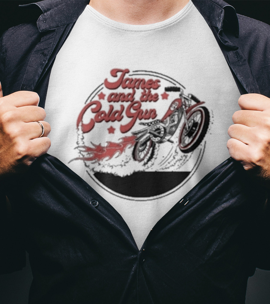 James And The Cold Gun Cut The Breaks Motor Bike T-Shirt