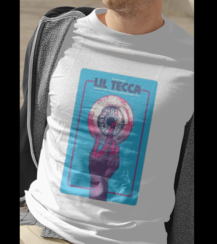 Lil Tecca Live At The Warfield Theatre San Francisco Oct 21 2025 Hand Eye Iconography T-Shirt