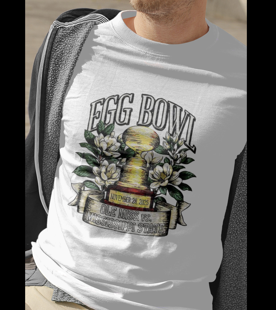 Egg Bowl November 28 2025 Ole Miss Vs Mississippi State Trophy Magnolia T-Shirt