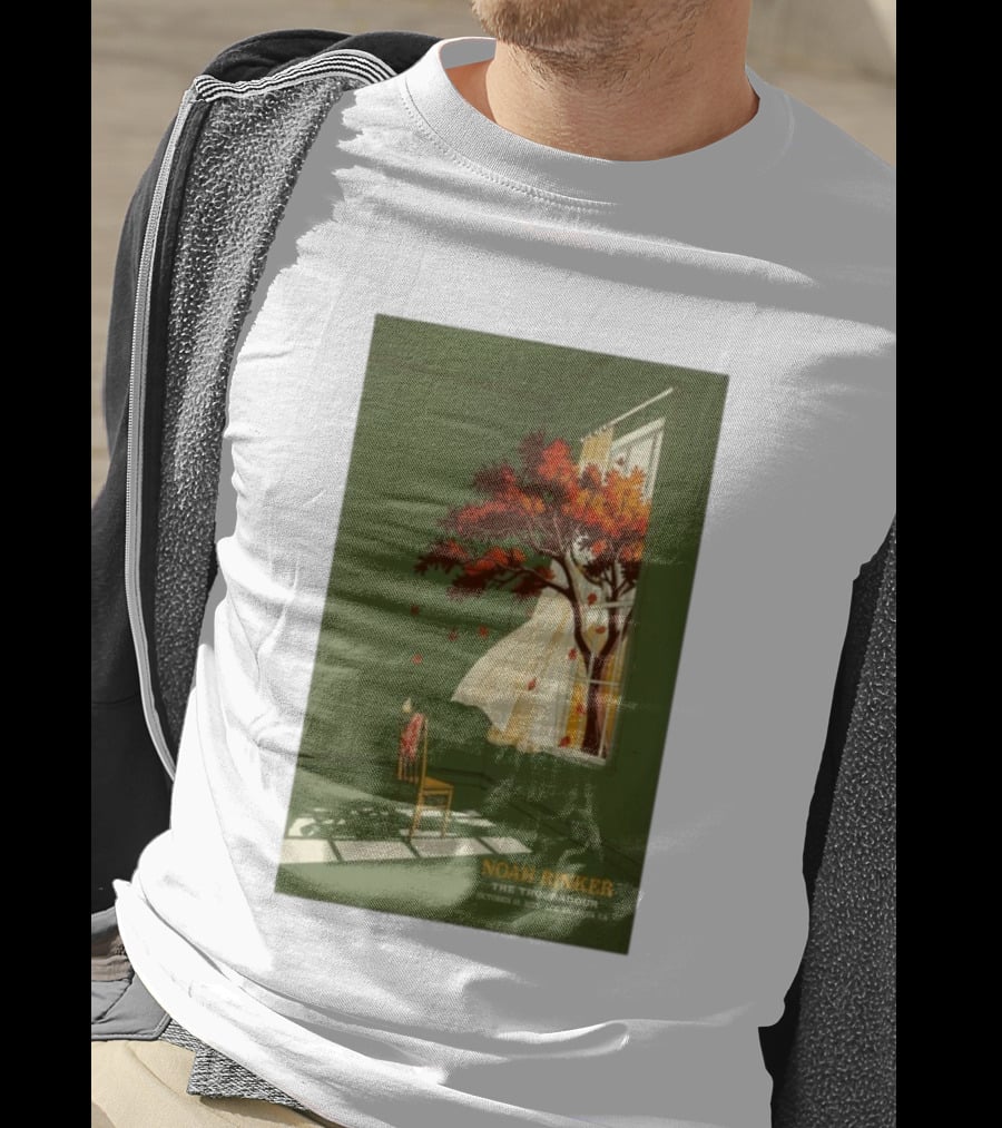 Noah Rinker The Troubadour Los Angeles Oct 21 2025 Autumn Tree Window Scene T-Shirt