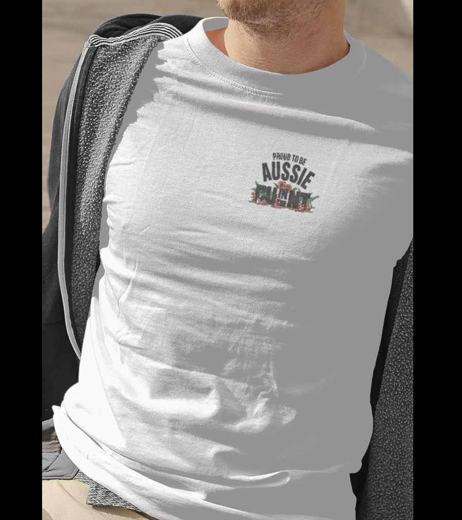 Proud To Be Aussie Australia Flag Map Kangaroo Pride T-Shirt