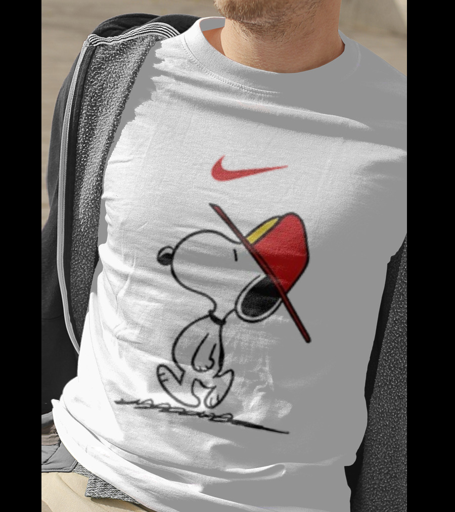 Snoopy Firefighter Nike Once Upon A Time I Was Innocent Then I Joined The Fire Department T-Shirt