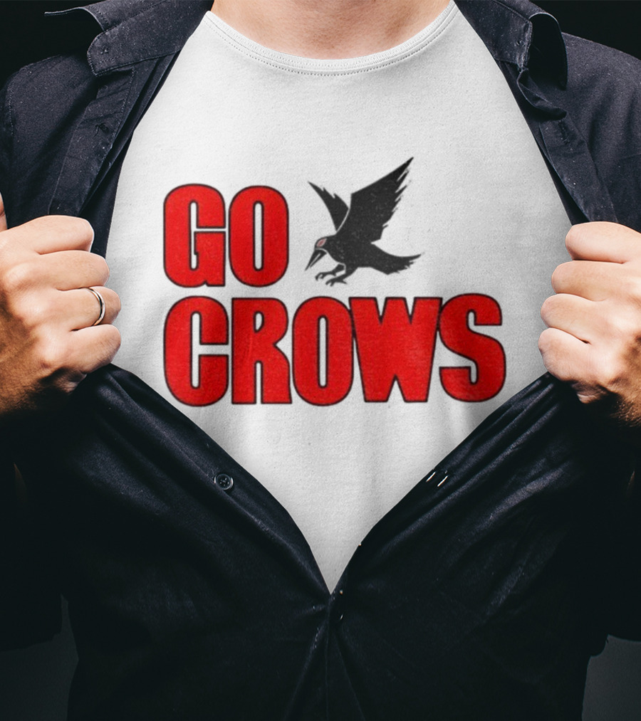 Tom Welling Go Crows Football Enthusiast Ravens Team Spirit T-Shirt