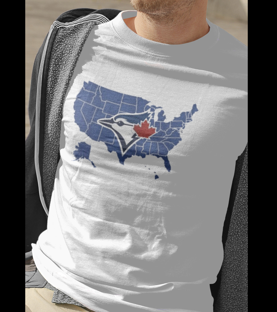 Toronto Blue Jays USA Map Who America Supports World Series T-Shirt