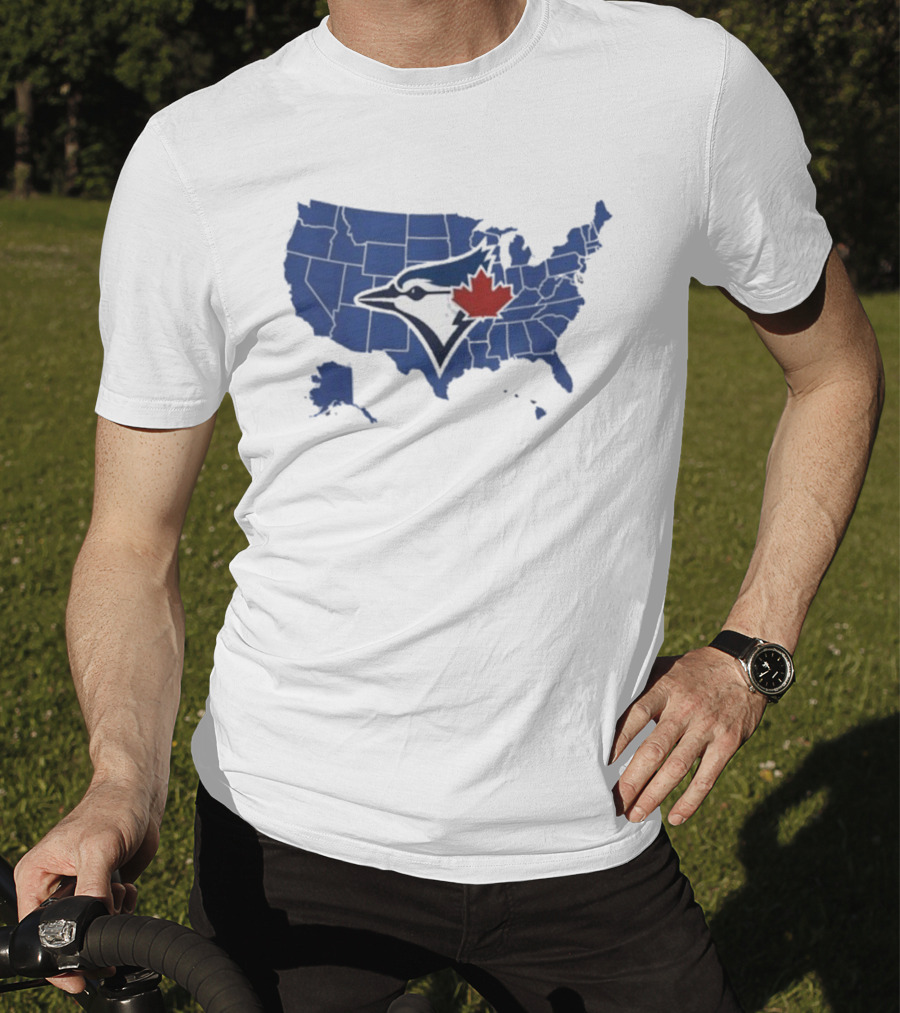 Toronto Blue Jays USA Map Who America Supports World Series T-Shirt