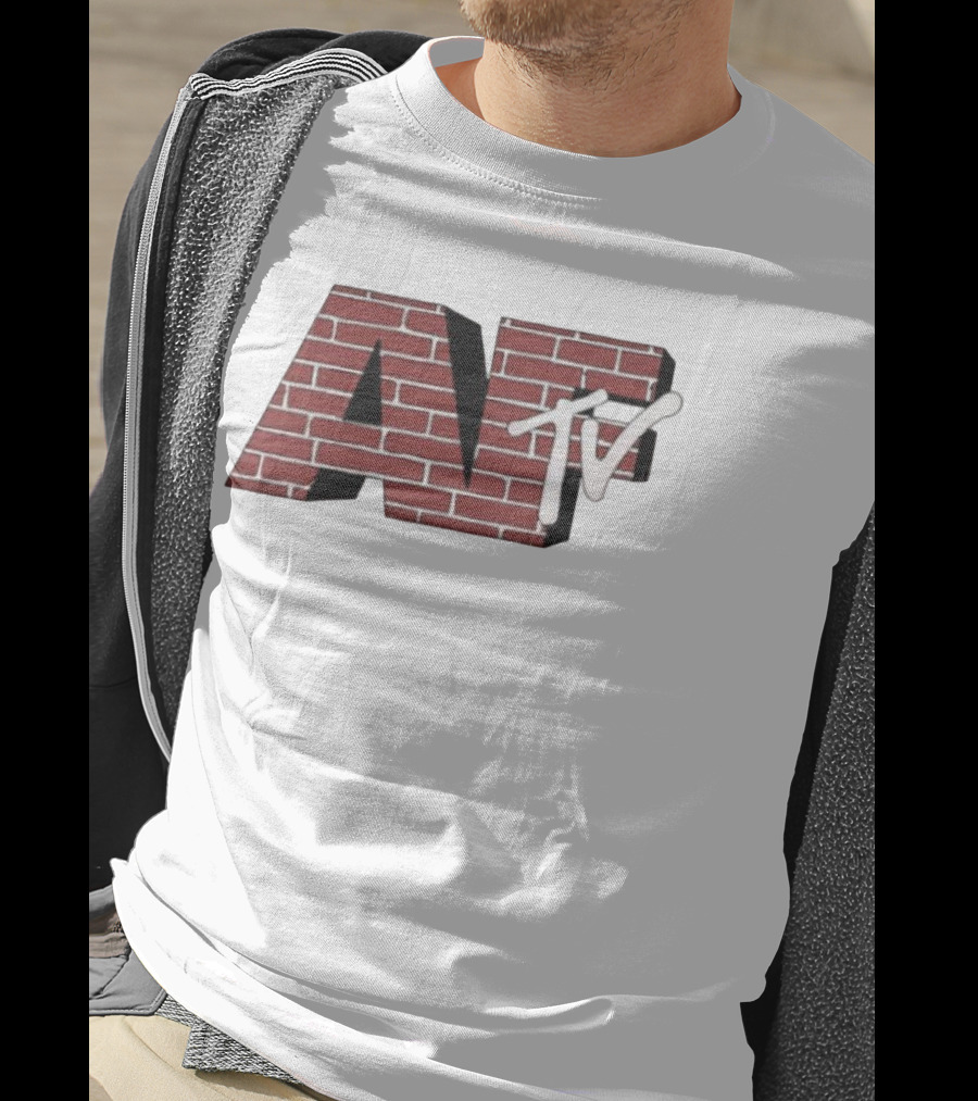AFTV Brick Pattern Television Logo T-Shirt