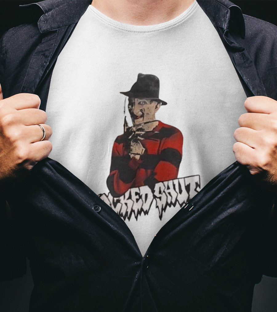 Freddy Krueger Locked Shut Nightmare Horror Character T-Shirt