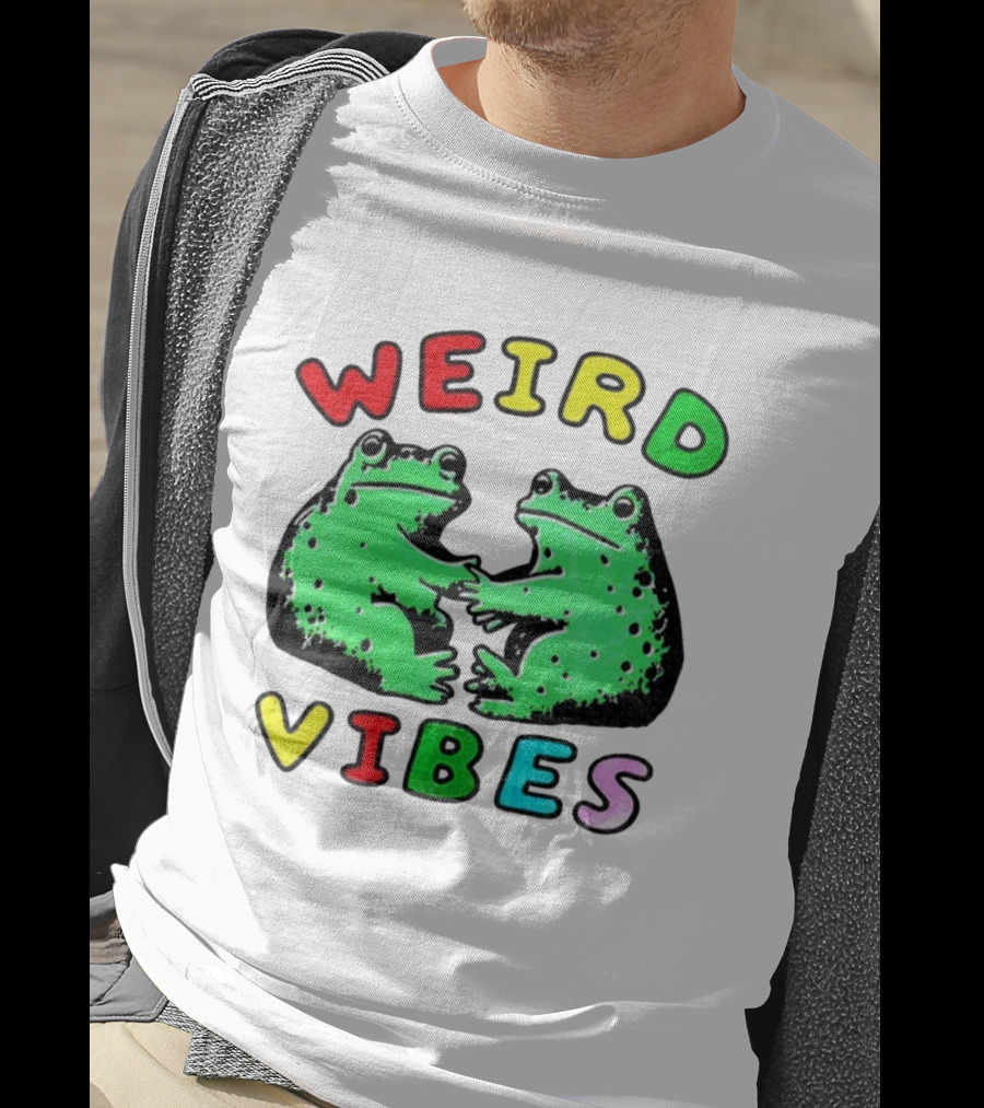 Weird Vibes Funny Frog Cottagecore Toad T-Shirt