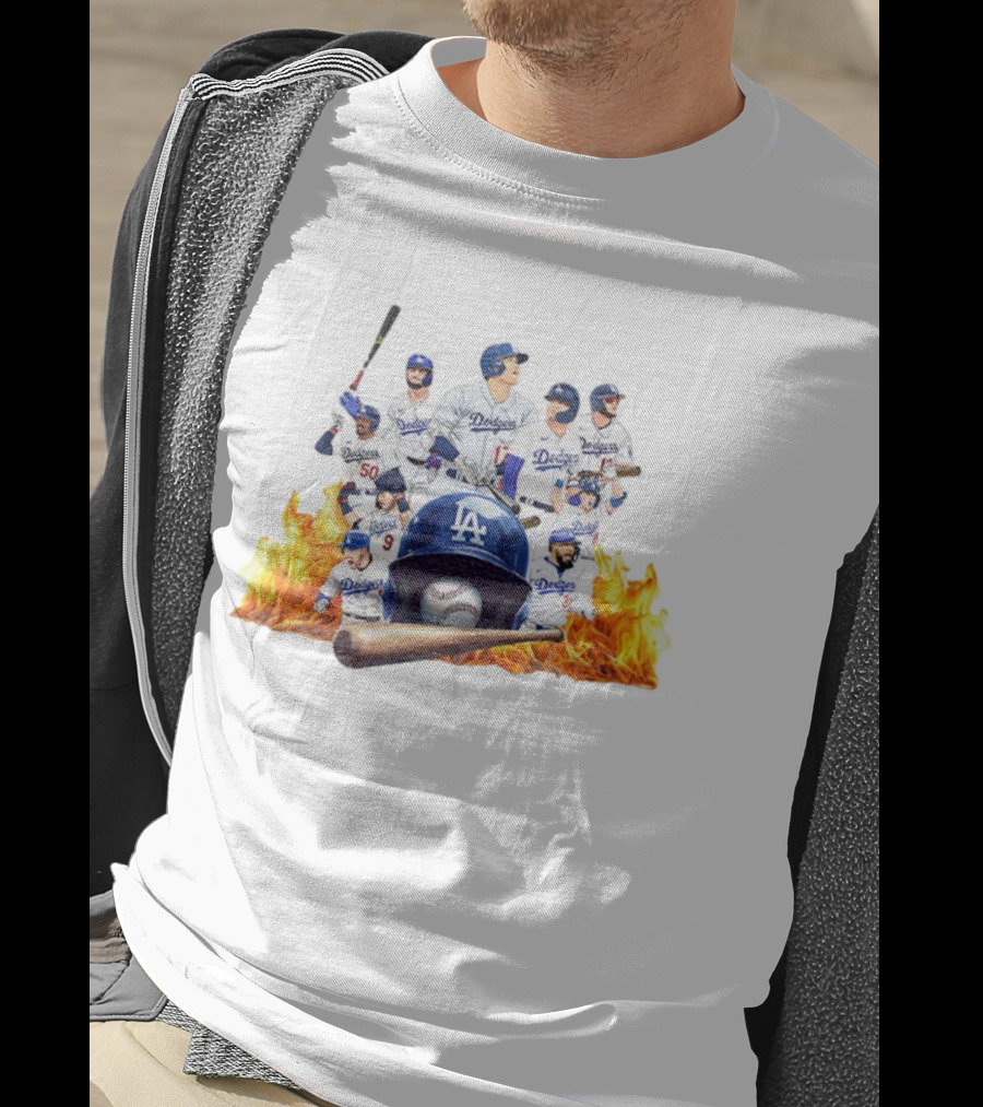 Los Angeles Dodgers 2025 MLB Champions Team Players Baseball T-Shirt