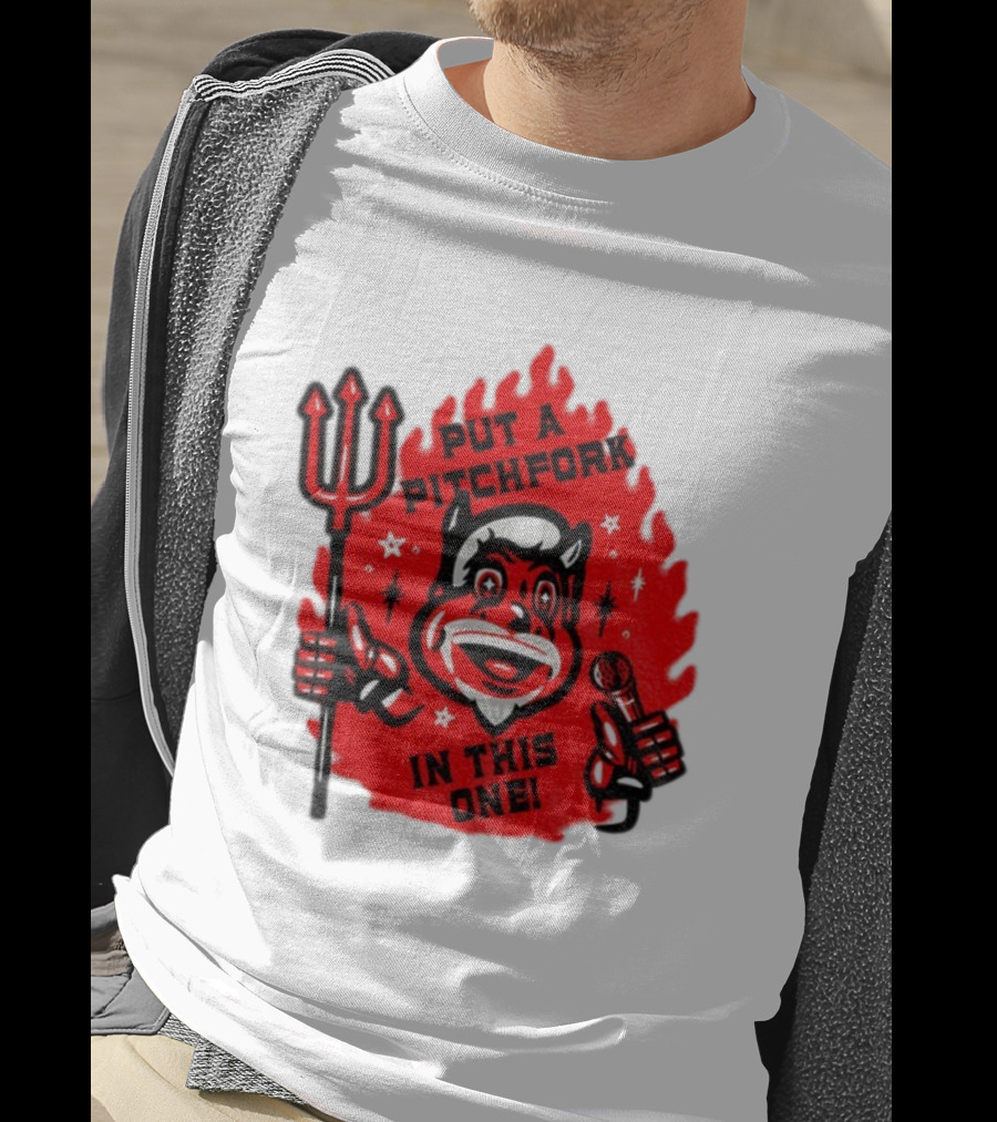 New Jersey Put A Pitchfork In This One NHL Devil Flame Retro T-Shirt