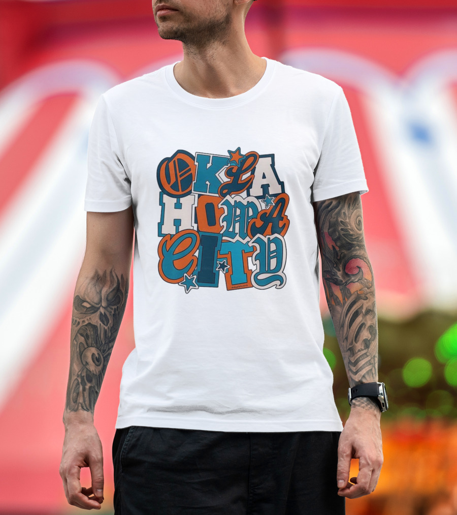 Oklahoma City Thunder Retro Typography Oklahoma City Styles T-Shirt
