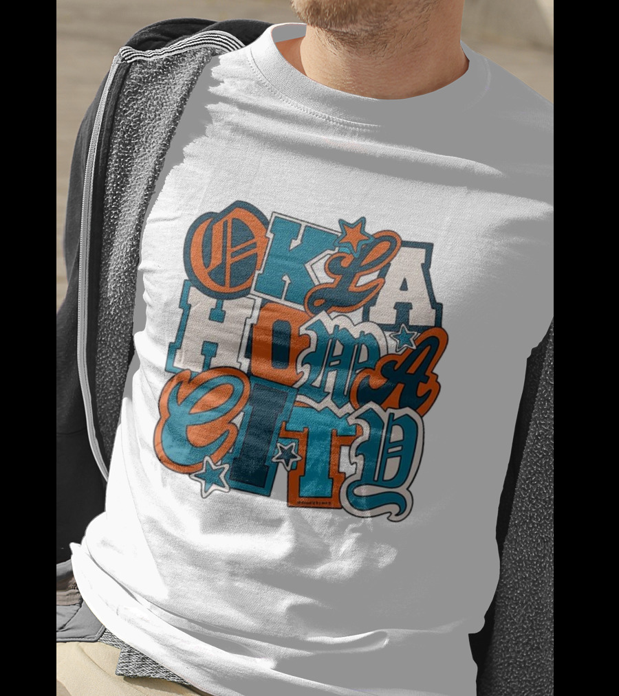Oklahoma City Thunder Retro Typography Oklahoma City Styles T-Shirt