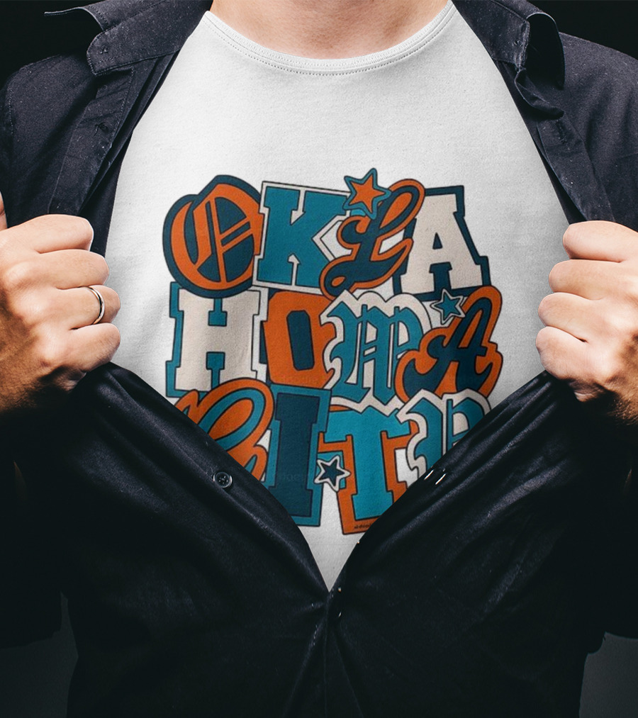 Oklahoma City Thunder Retro Typography Oklahoma City Styles T-Shirt