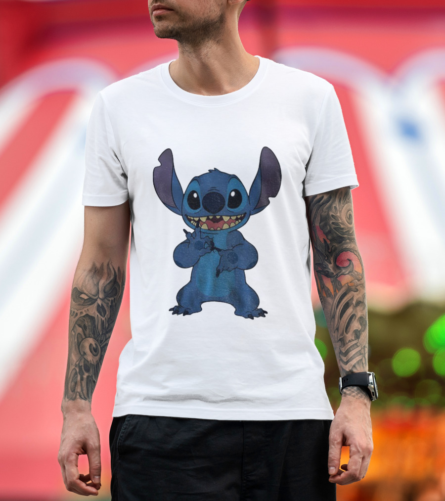 Six Seven 6 7 Meme Funny Stitch Hands Character T-Shirt