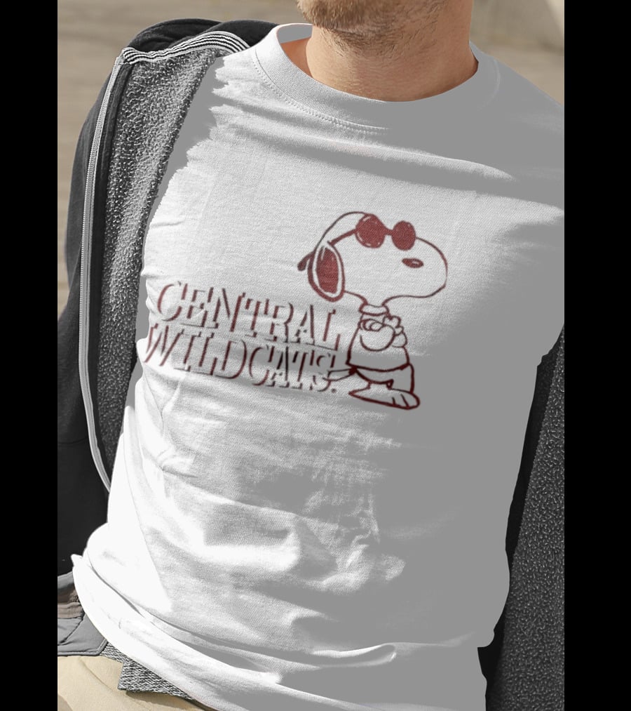 Central Wildcats Snoopy Arizona Wildcats T-Shirt