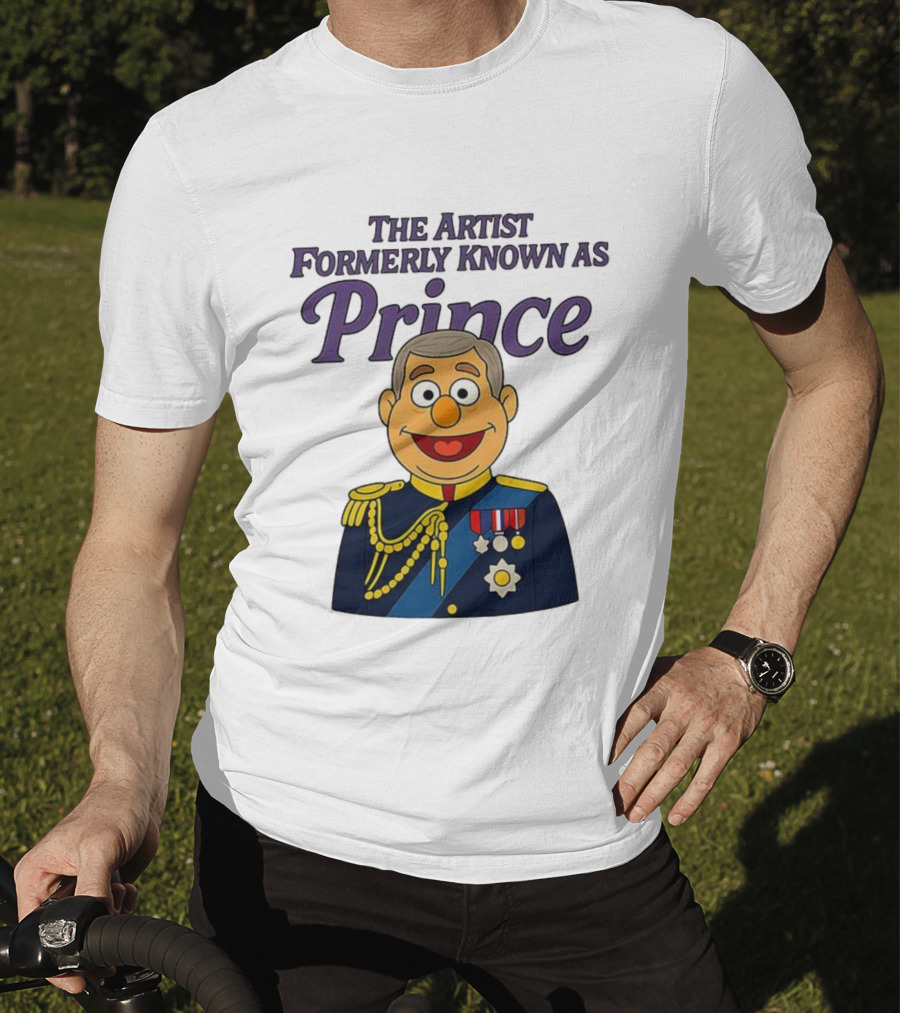 The Artist Formerly Known As Prince Andrew Caricature Royal Cartoon T-Shirt