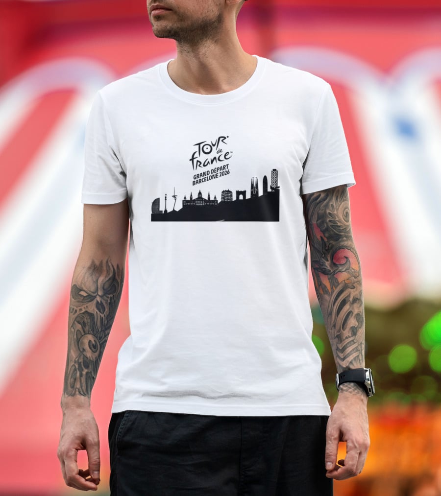 Tour De France Grand Depart Barcelone 2026 Skyline T-Shirt