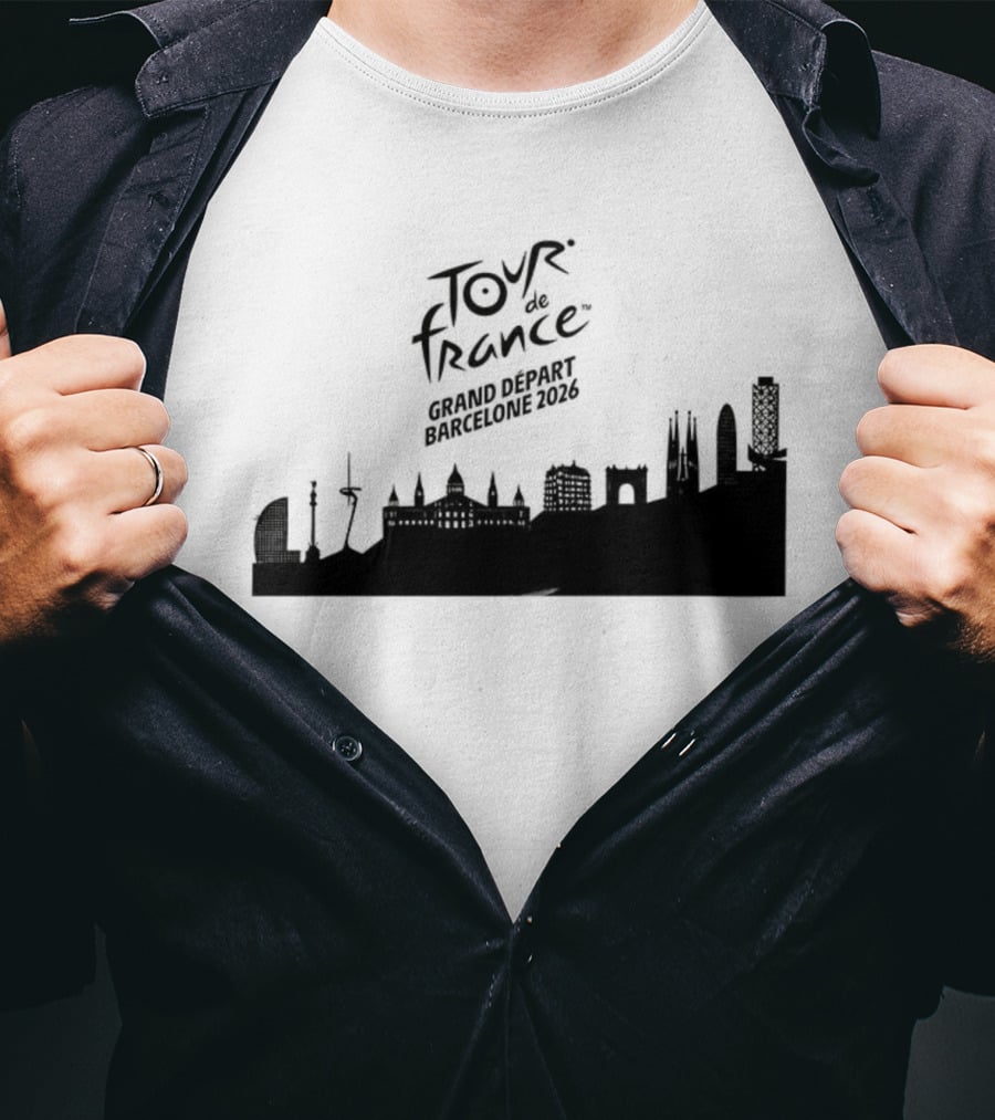 Tour De France Grand Depart Barcelone 2026 Skyline T-Shirt