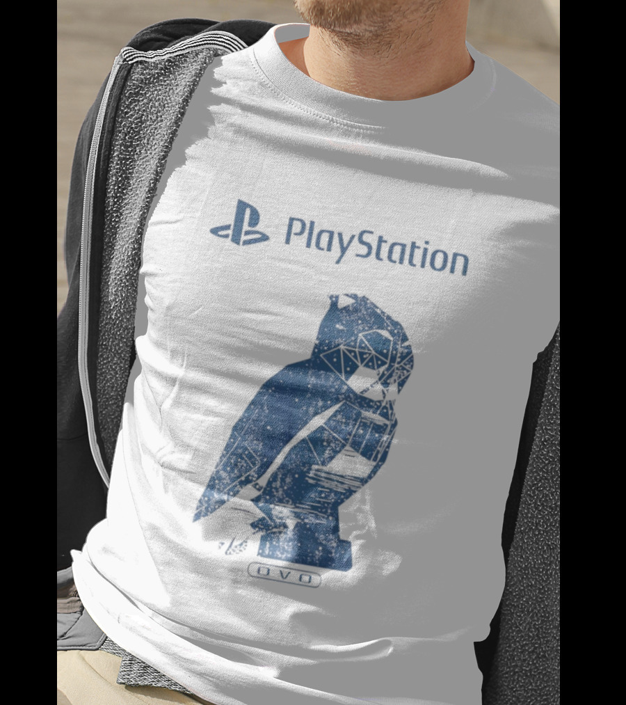 PlayStation OVO Collaboration Owl Logo T-Shirt