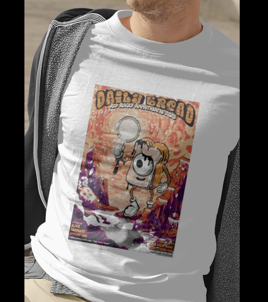 Daily Bread Red Rocks Amphitheatre 2025 By AJD X Notvcts X Professor Paws Featuring Kll Smth X Not Nope X Mux Mool T-Shirt