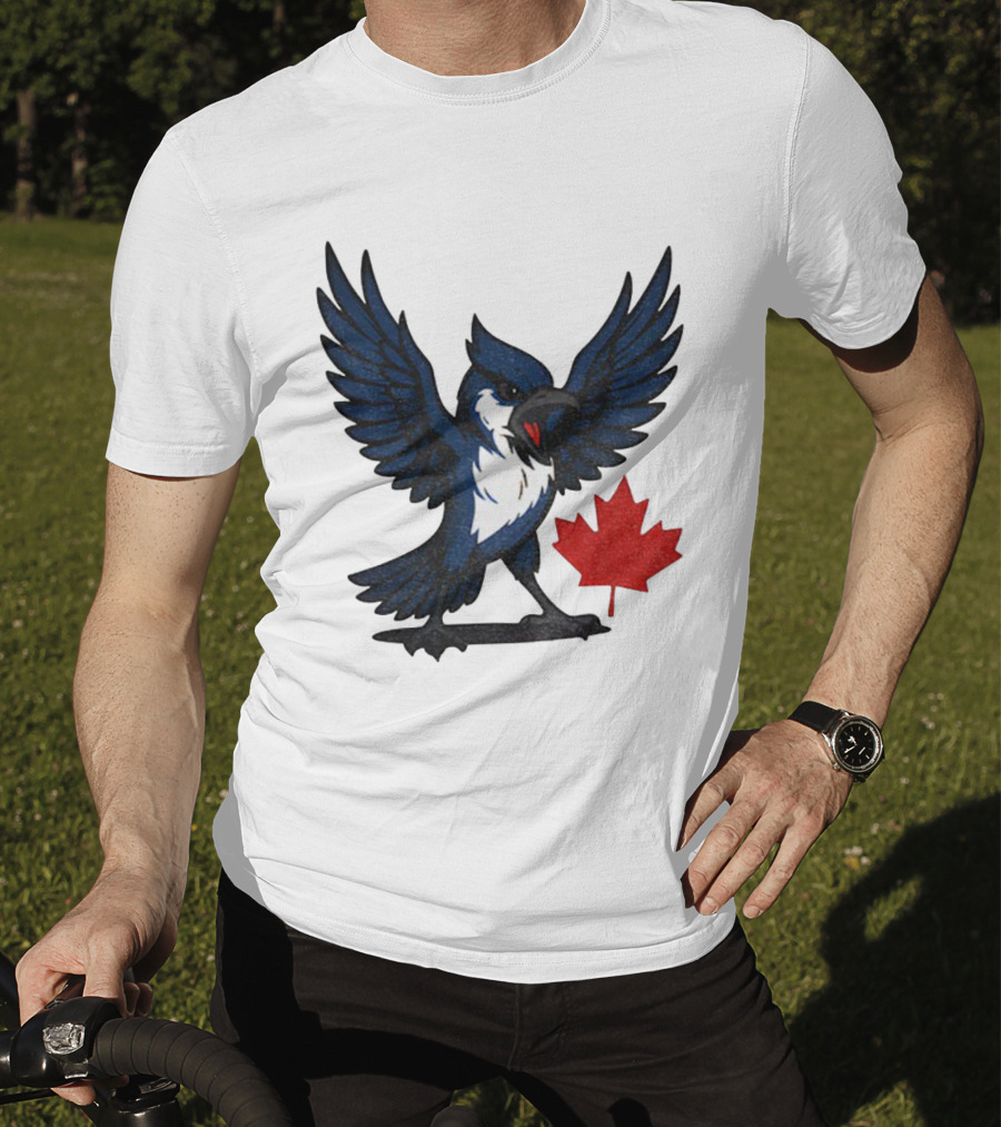 Toronto Blue Jays Canadian Blue Jay Go Jays Maple Leaf T-Shirt