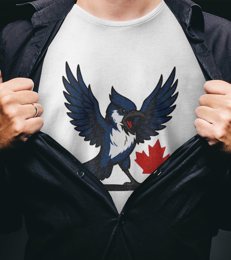 Toronto Blue Jays Canadian Blue Jay Go Jays Maple Leaf T-Shirt