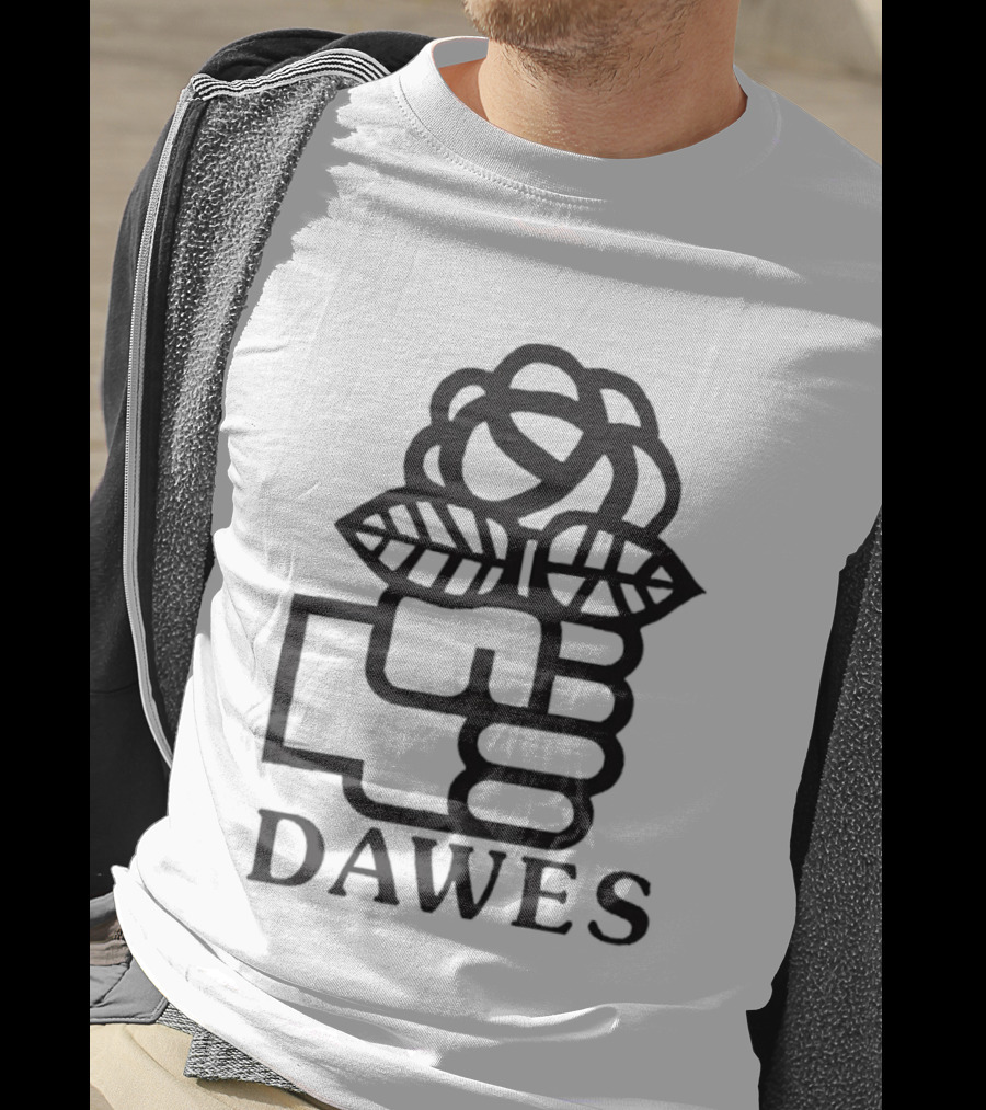 Dawes Rose Fist Symbol Icon T-Shirt