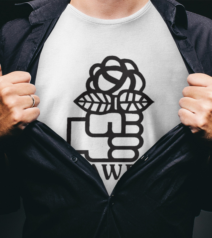 Dawes Rose Fist Symbol Icon T-Shirt