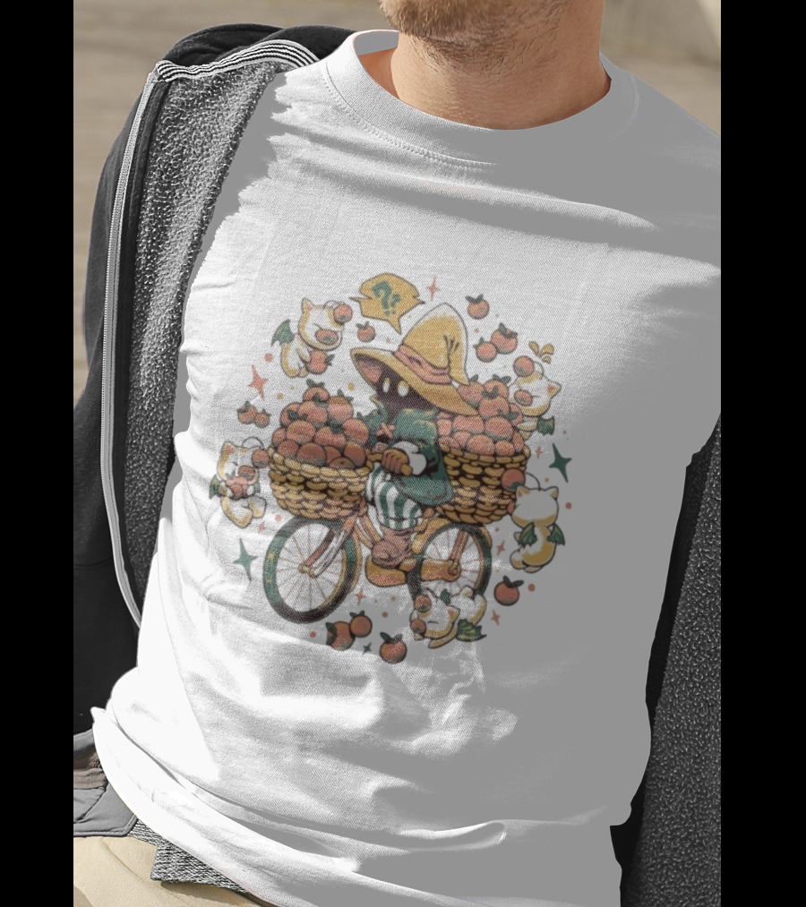 Eduardo Ely Side Quest Side Hustle Vivi Ornitier And Moogles Peach Basket Adventure T-Shirt