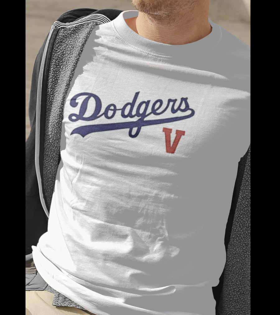 Los Angeles Dodgers V BTS Tae Hyung 95 Baseball Collaboration T-Shirt