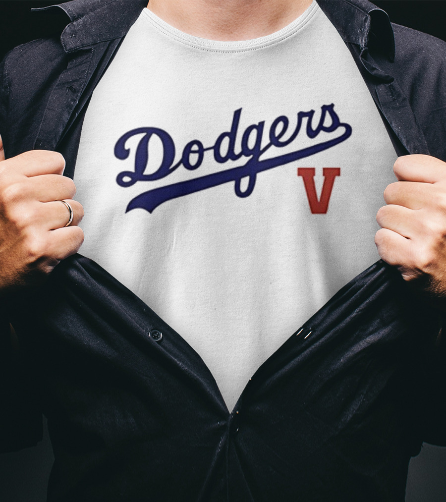 Los Angeles Dodgers V BTS Tae Hyung 95 Baseball Collaboration T-Shirt