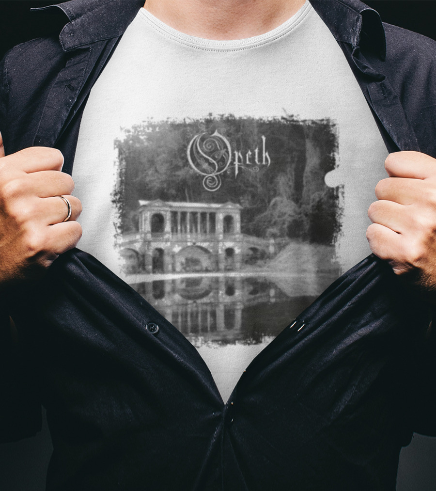 Opeth Morningrise Album Cover Art With Band Logo T-Shirt
